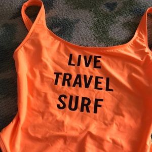 🧡 Eidon Live Travel Surf Orange One Piece Swim 🧡
